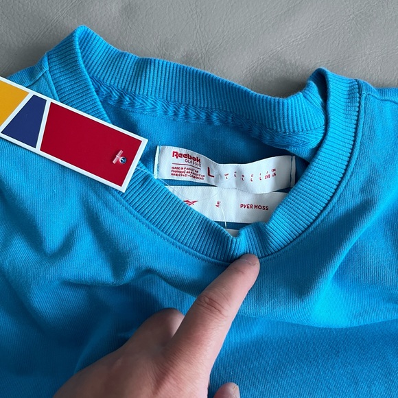 NWT - Pyer Moss x Reebok Oversized Long Sleeve Tee - Size M - Picture 7 of 10